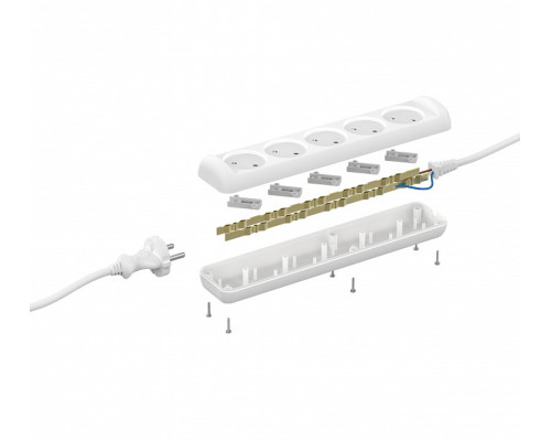 Удлинитель Эра  U-5-3m-2x1