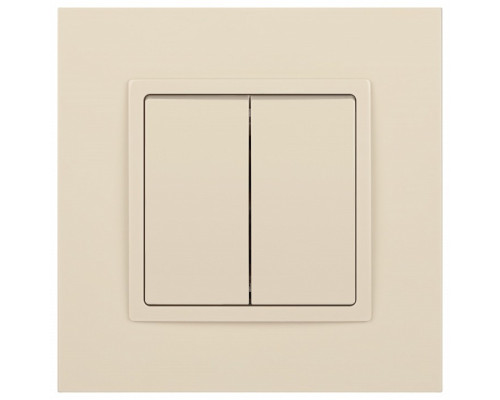 Выключатель двухклавишный без рамки Эра Эра Elegance 14-1104-02