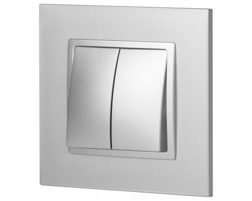 Выключатель двухклавишный без рамки Эра Эра Elegance 14-1104-03