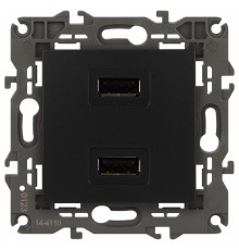 Розетка 2хUSB type A без рамки Эра Эра Elegance 14-4110-05