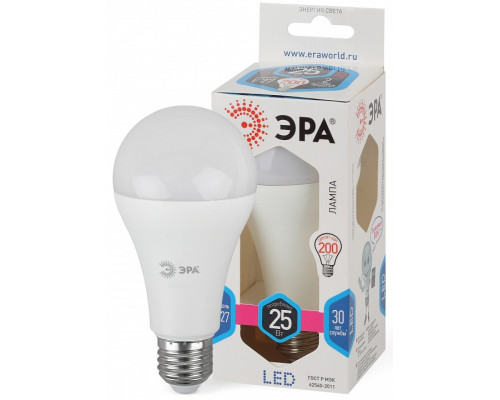 Лампа светодиодная Эра Стандарт LED A65-25W-840-E27