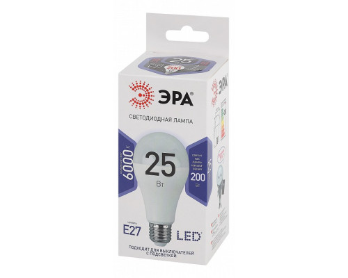 Лампа светодиодная Эра Стандарт LED A65-25W-860-E27