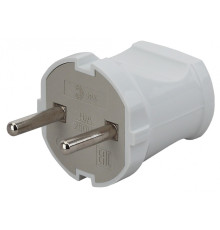 Вилка прямая без заземления Эра  Vx1-W