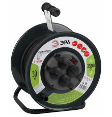 Удлинитель Эра  RMx-4es-3x1.5-30m-IP44(KG)