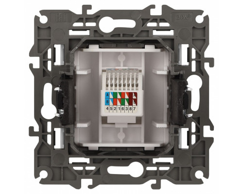 Розетка Ethernet RJ-45 без рамки Эра Эра Elegance 14-3107-01М