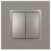 Переключатель двухклавишный без рамки Эра Эра Elegance 14-1106-16