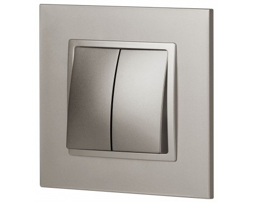 Переключатель двухклавишный без рамки Эра Эра Elegance 14-1106-16