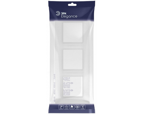 Рамка на 3 поста Эра Эра Elegance 14-5003-01М