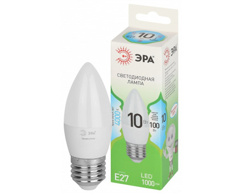 Лампа светодиодная Эра Green Line LED B35-10W-840-E27 GL