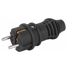 Вилка прямая с заземлением Эра  VX13-B-IP44