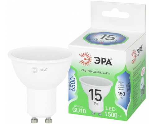 Лампа светодиодная Эра  LED MR16-15W-865-GU10 GL