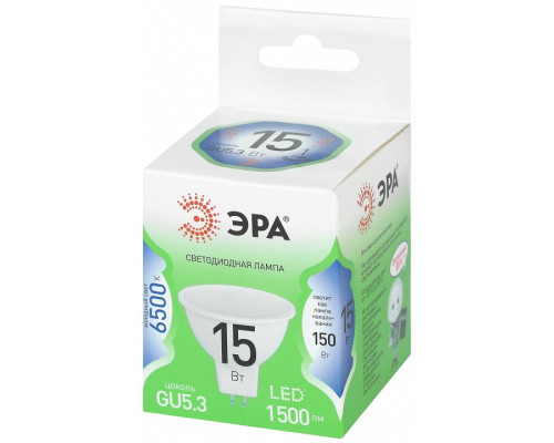Лампа светодиодная Эра  LED MR16-15W-865-GU5.3 GL