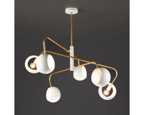 Люстра на штанге Eurosvet Luca 70055/6 белый