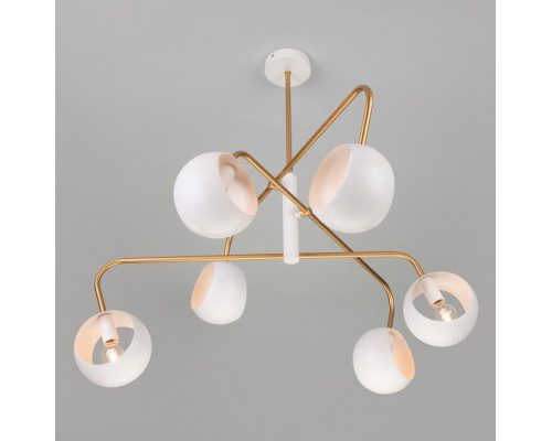 Люстра на штанге Eurosvet Luca 70055/6 белый