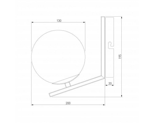 Бра Eurosvet Lucas 70092/1 белый