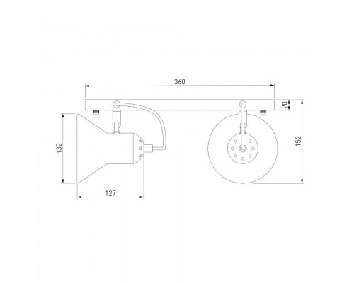 Спот Eurosvet Canotier 20082/2, 20082/2 хром, a045340