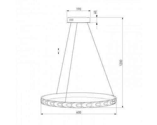 Подвесной светильник Eurosvet Chain 90164/1 сатин-никель 40W