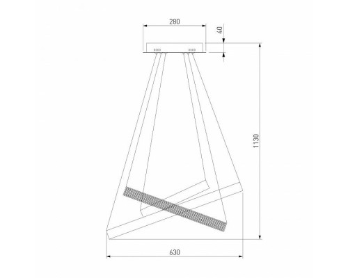 Подвесной светильник Eurosvet Posh 90276/3 хром Smart