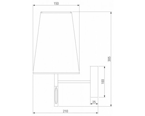 Бра Eurosvet Milazzo 60137/1 золото