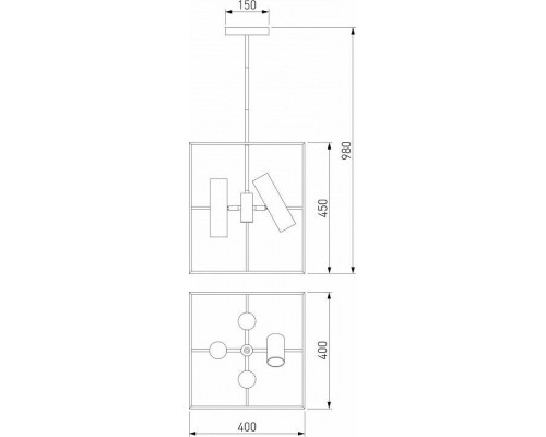 Люстра на штанге Eurosvet Adamson 70142/8 хром