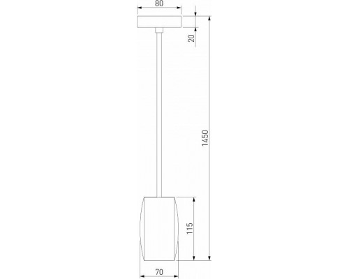 Подвесной светильник Eurosvet Bonaldo 50246/1 LED черный