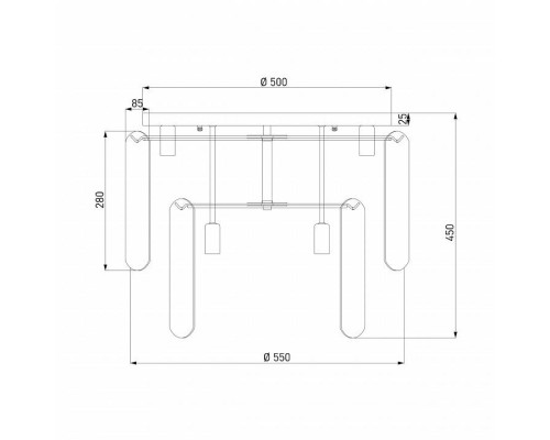 Потолочная люстра Eurosvet Claire 60170 золото Smart