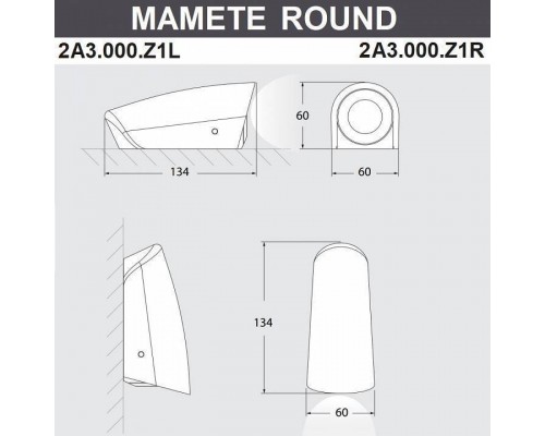 Накладной светильник Fumagalli Mamete 2A3.000.000.LXZ1L