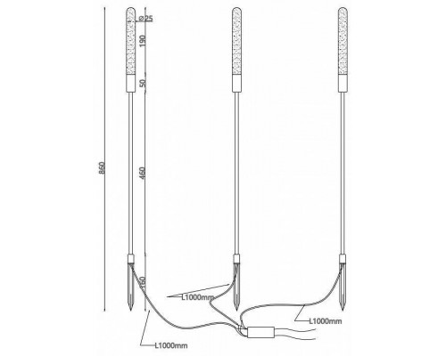 Наземный низкий светильник Favourite Reedy 4048-3T