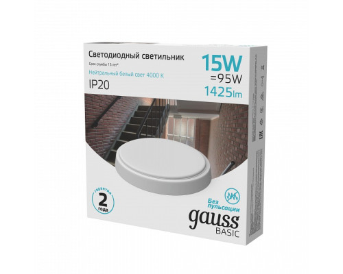 Накладной светильник Gauss  193411215B