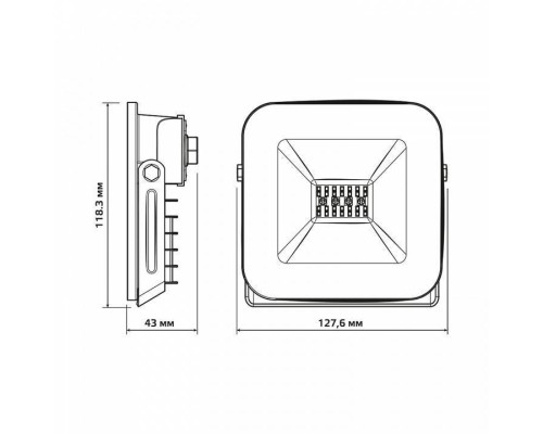Прожектор светодиодный Gauss Smart Home RGBW 30 Вт IP65 3550132