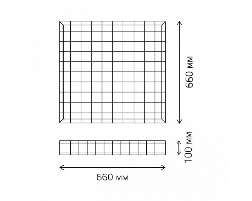 Решетка защитная для светильников Gauss  903265602