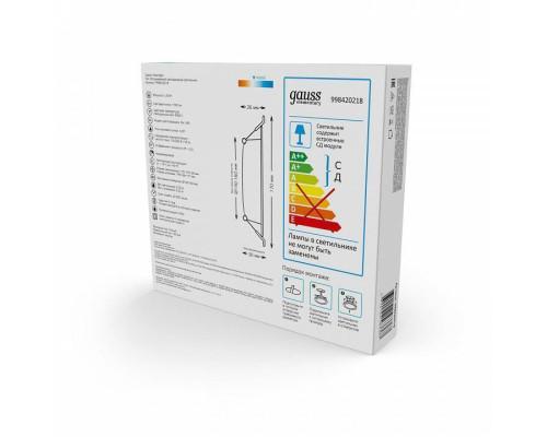 Встраиваемый светильник Gauss Elementary 998420218