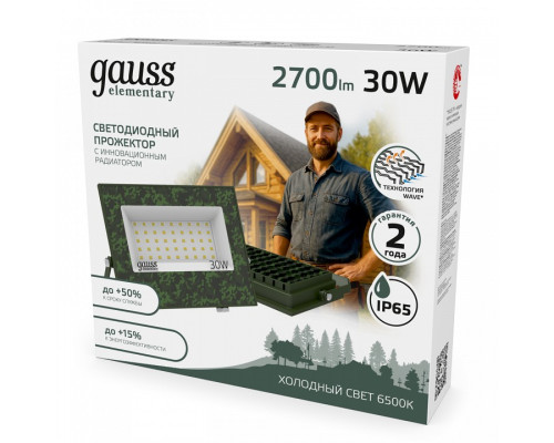 Настенно-потолочный прожектор Gauss  GFD003