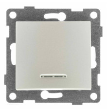 Выключатель сенсорый одноклавишный с подсветкой, без рамки Gusi Electric BRAVO С10В18-028