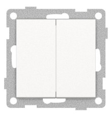Выключатель двухклавишный без рамки Gusi Electric UGRA С11В2-028