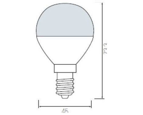 Лампа светодиодная Horoz Electric HL4380L E14 6Вт 4200K HRZ00000040