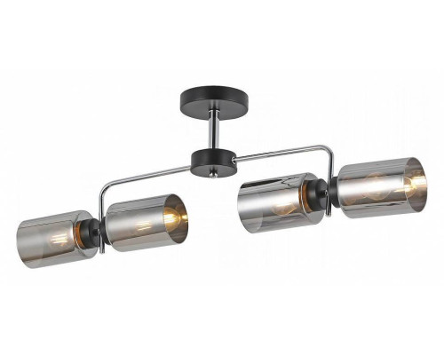 Люстра на штанге ILLUMICO  IL8249-4COU-79 BK CR
