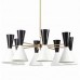 Люстра на штанге Imperiumloft Cairo Chandelier 8 Arm Black And White 144399-22