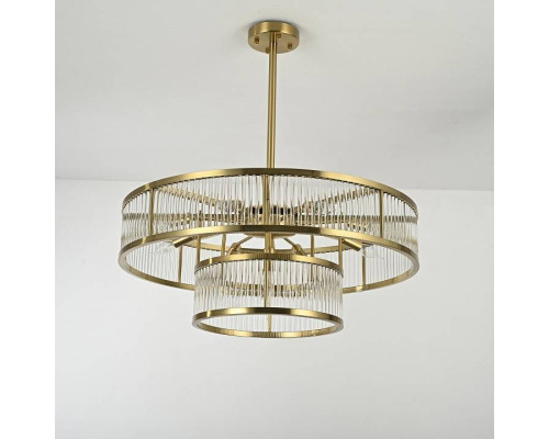 Люстра на штанге Imperiumloft RH Marais Round Chandelier D80 40,2668