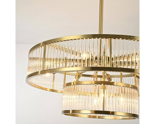 Люстра на штанге Imperiumloft RH Marais Round Chandelier D80 40,2668