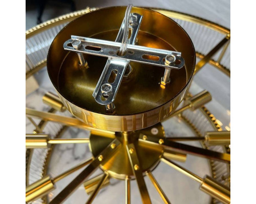 Люстра на штанге Imperiumloft RH Marais Round Chandelier D80 40,2668