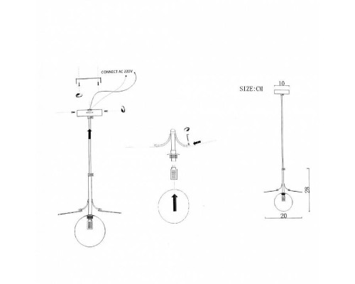 Подвесной светильник Imperiumloft MATISSE MATISSE-ONE01