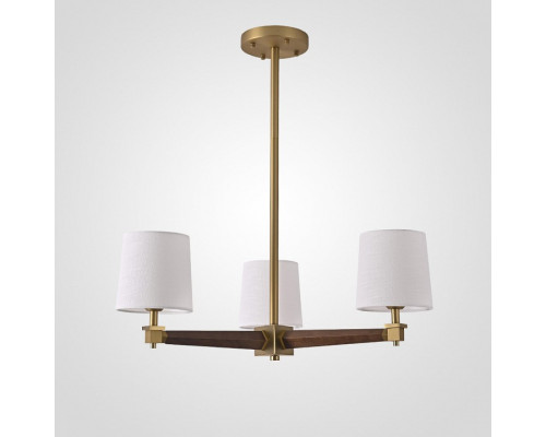 Люстра на штанге Imperiumloft Jorgenson White/Dark wood STAVRA01