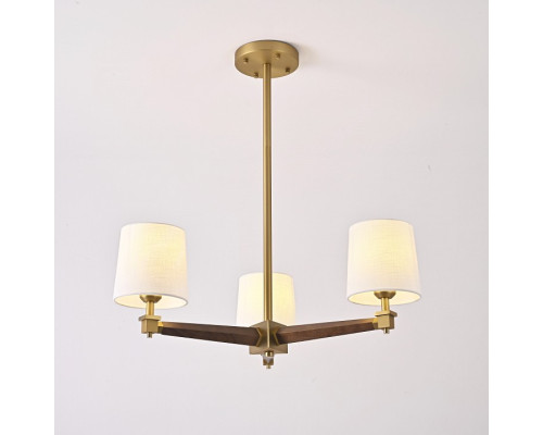 Люстра на штанге Imperiumloft Jorgenson White/Dark wood STAVRA01