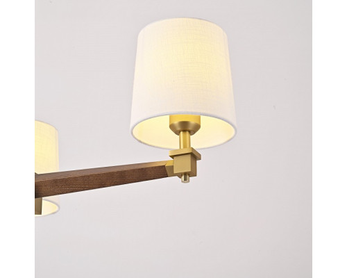 Люстра на штанге Imperiumloft Jorgenson White/Dark wood STAVRA01