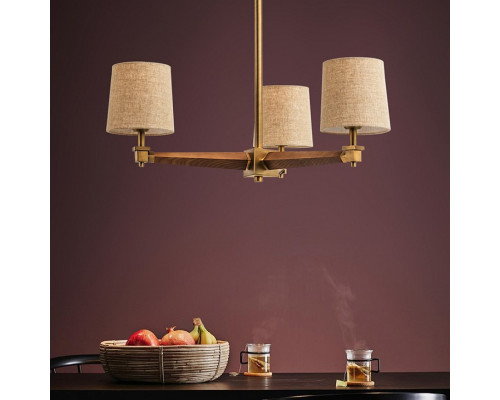 Люстра на штанге Imperiumloft Jorgenson White/Dark wood STAVRA01