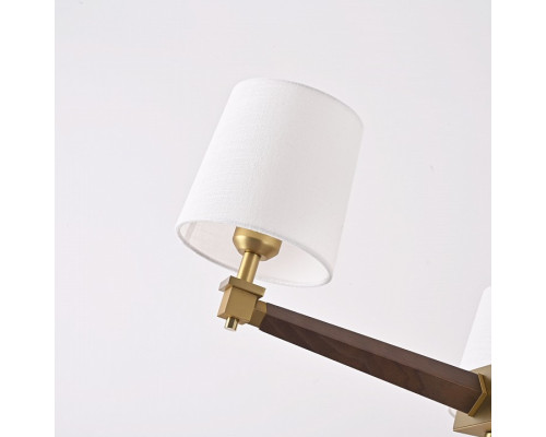 Люстра на штанге Imperiumloft Jorgenson White/Dark wood STAVRA01