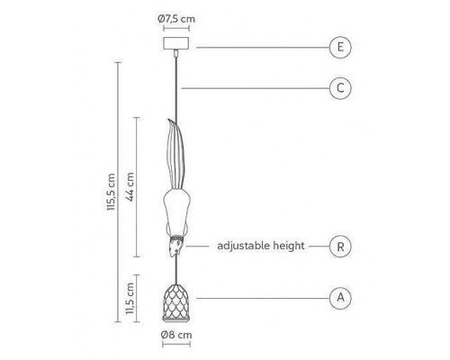 Подвесной светильник Imperiumloft Белка Karman Sherwood E Robin Se151 Bb Int-White 40.869-0