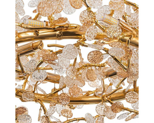 Подвесная люстра Indigo Splendore 8 ламп 11042/8P Gold