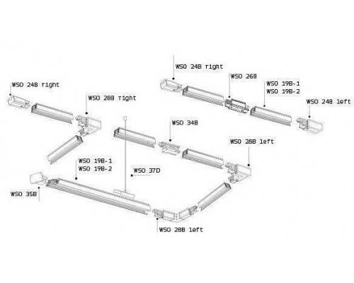 Токопровод левый Italline WSO WSO 24BL white